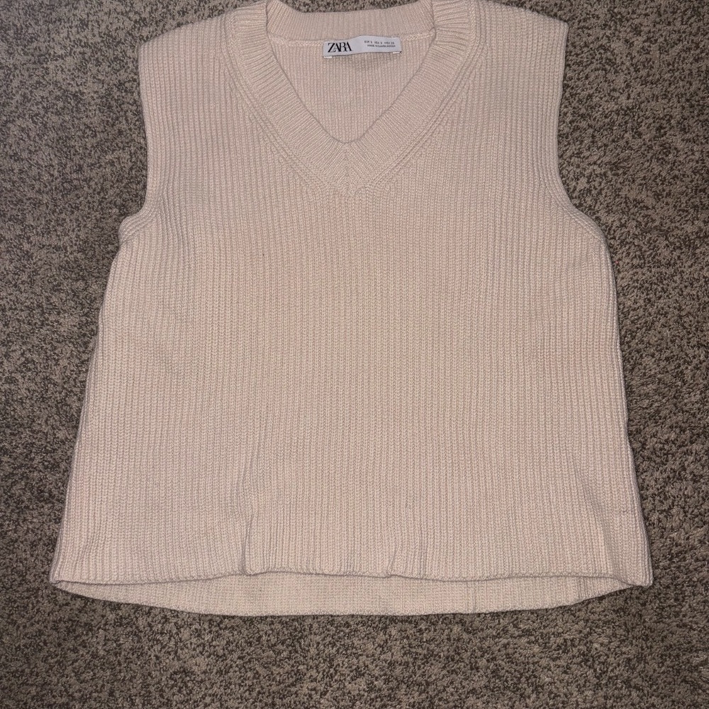 Zara Cream Knit Top